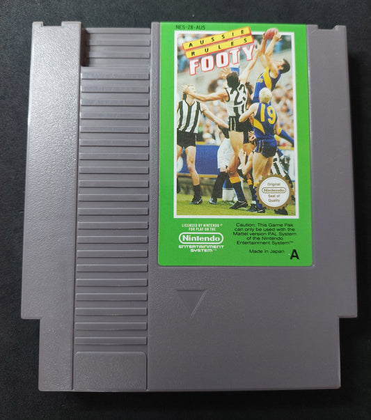 Nintendo NES Cartridge - Aussie Rules FOOTY AUS PAL Tested VGC