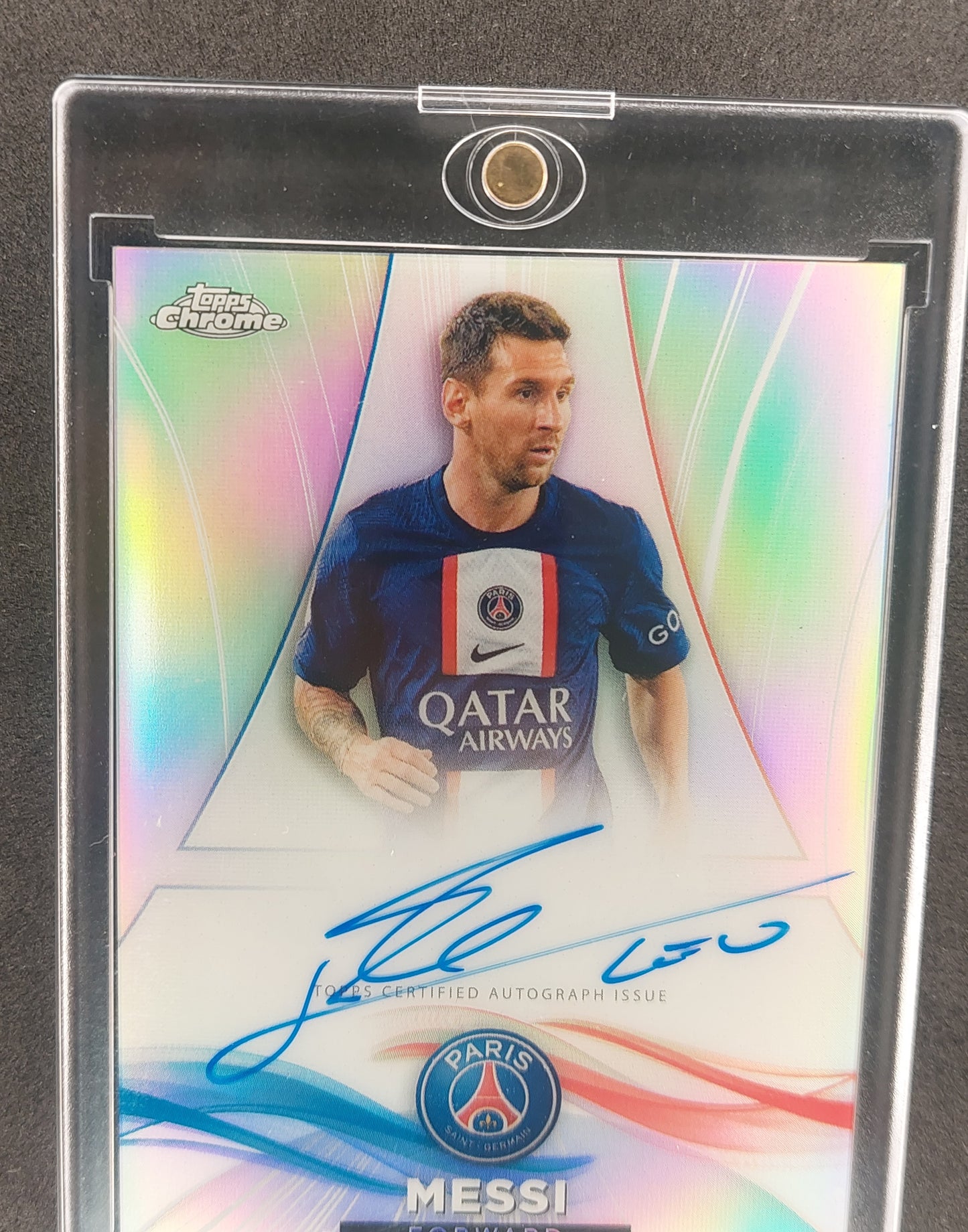 2022-23 Topps Chrome PSG Lionel Messi  Refractor ON Card Auto 30/75