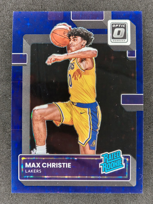 2022-23 Donruss Optic NBA #233 Max Christie Purple FOTL Rated Rookie 02/17