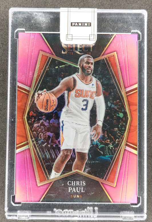 2021-22 PANINI SELECT NBA #156 CHRIS PAUL PREMIER LEVEL PINK 3/4