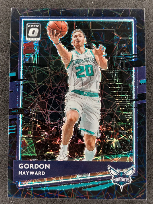 2020-21 Donruss Optic Black Velocity #140 Gordon Hayward 36/39