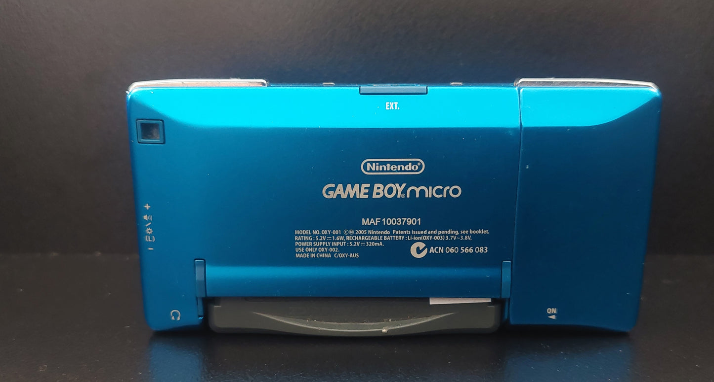 2005 Nintendo Gameboy Micro OXY-002 Backlit Console VGC Tested Includes factory charger.