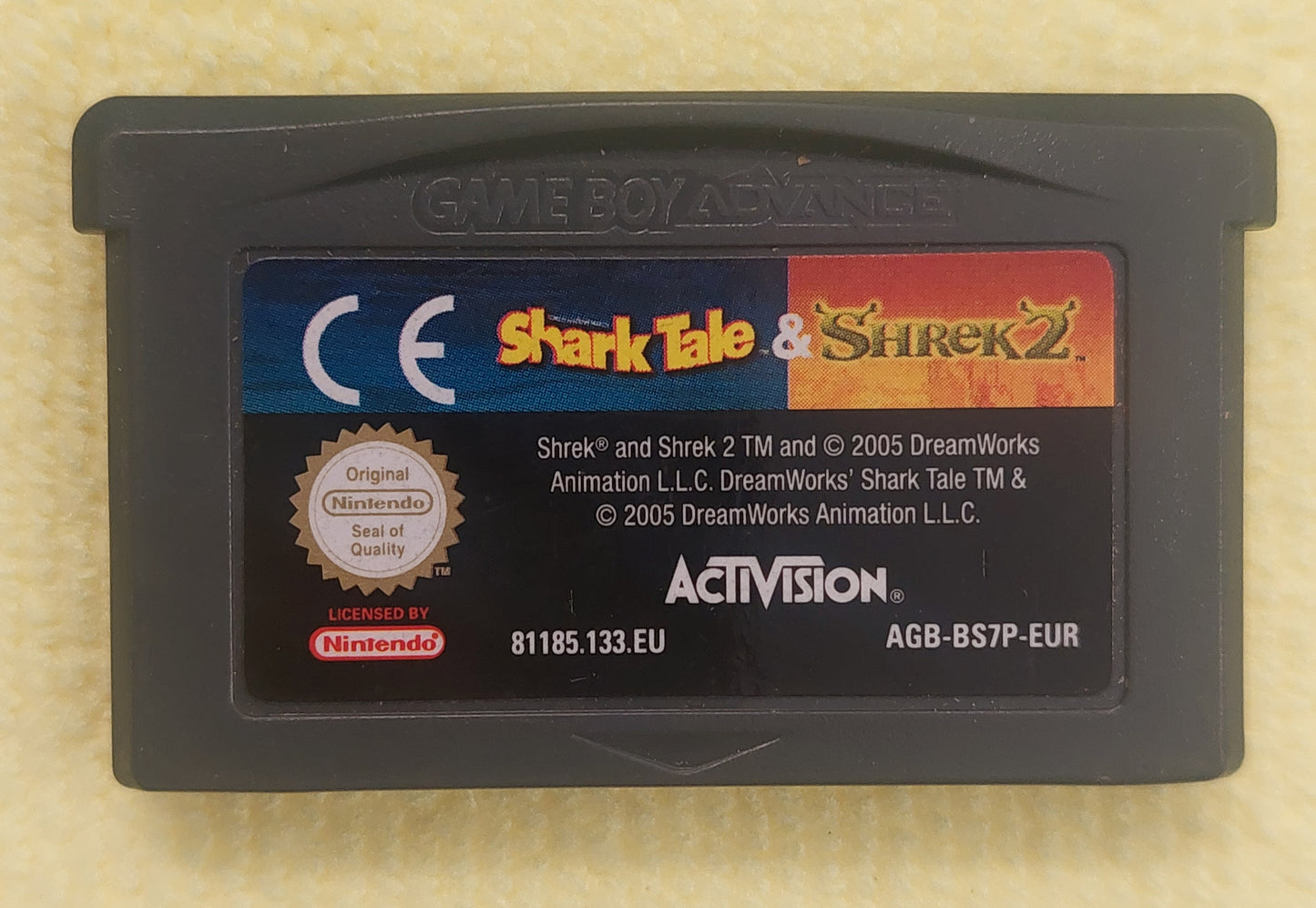 Nintendo Gameboy Advance Cart- Shark Tale & Shrek 2 2005 Tested