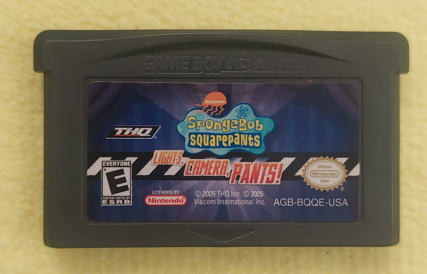 Nintendo Gameboy Advance Cart- Nickelodeon Lights Camera Pants! 2005 Tested