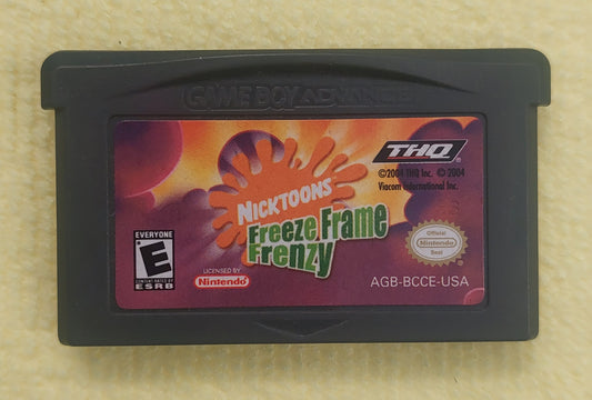 Nintendo Gameboy Advance Cart- Nicktoons Freeze Frame Frenzy 2004 Tested