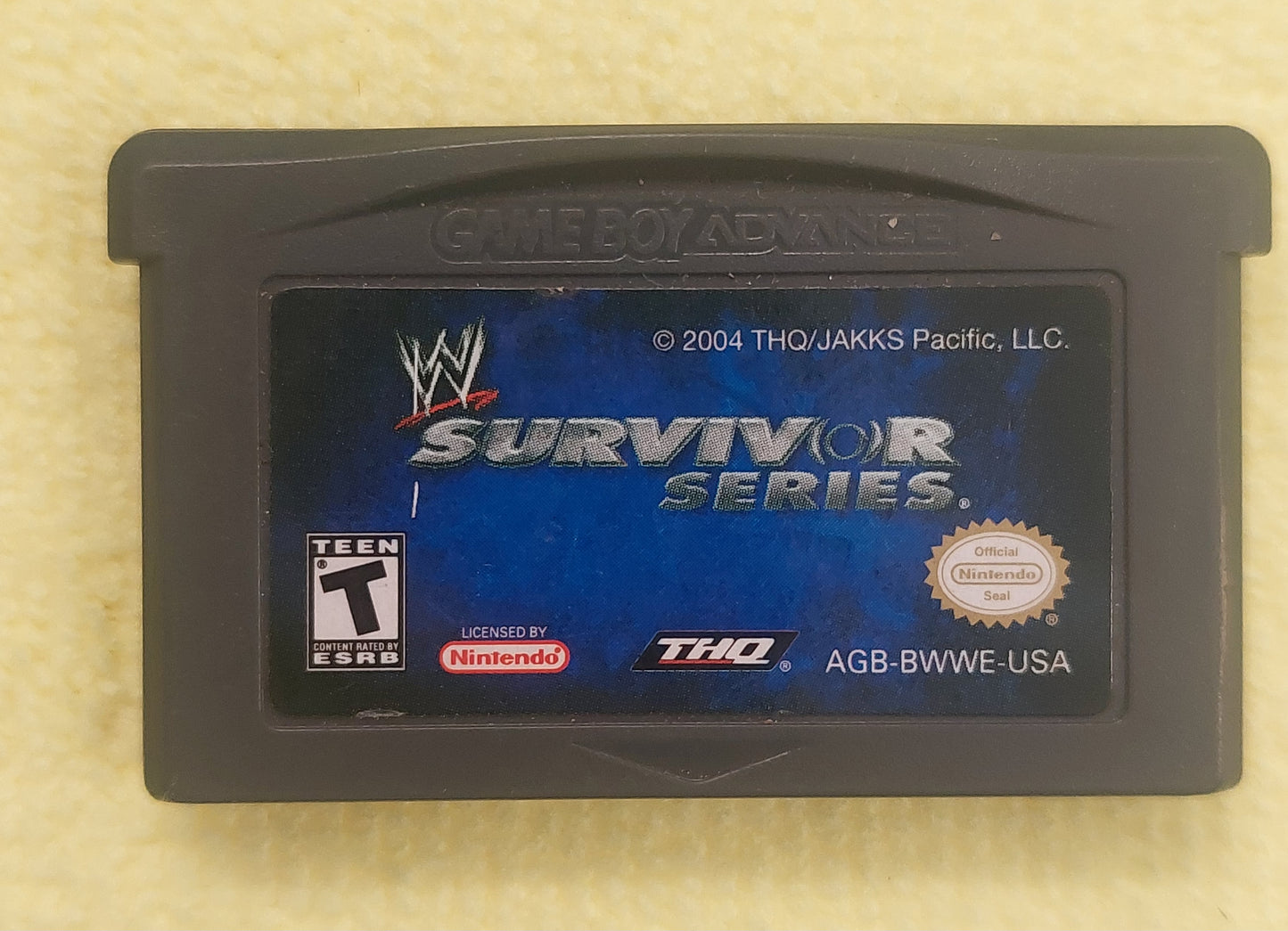 Nintendo Gameboy Advance Cart- WWE Survivor Series 2004 Tested