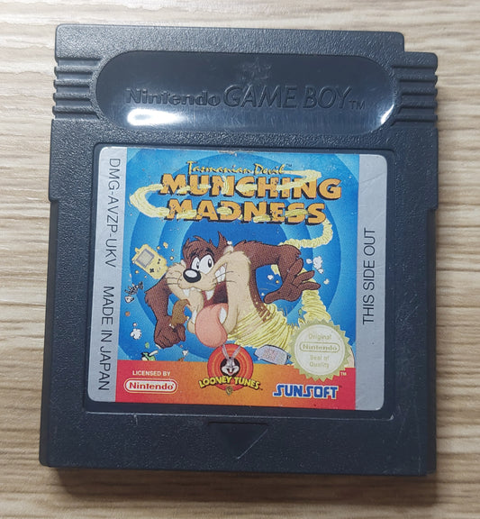 Nintendo Gameboy Tasmanian Devil Munching Madness Cart Tested