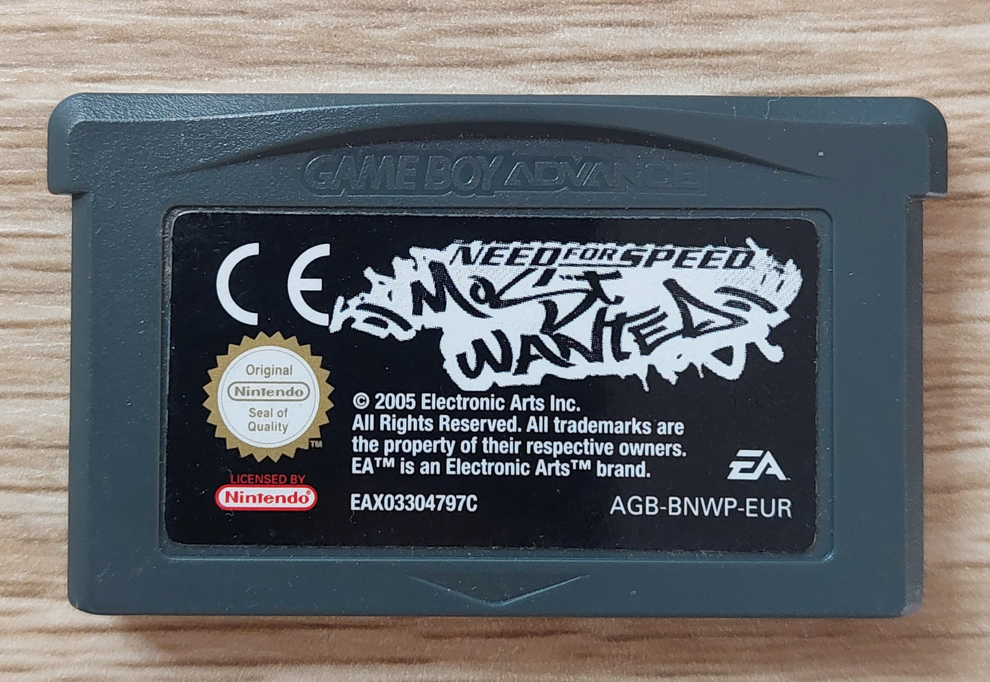 Nintendo Gameboy Advance Need for Speed Most Wanted  Cart Tested