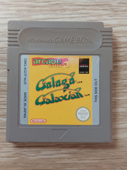 Nintendo Gameboy Arcade Classic 3 - Galaga & Galaxian AUS Cart Tested