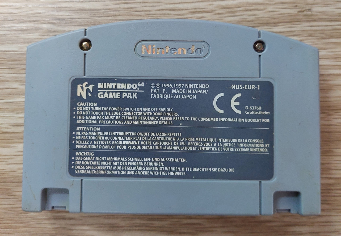 Nintendo N64 Cartridge - Lamborghini EUR PAL Tested