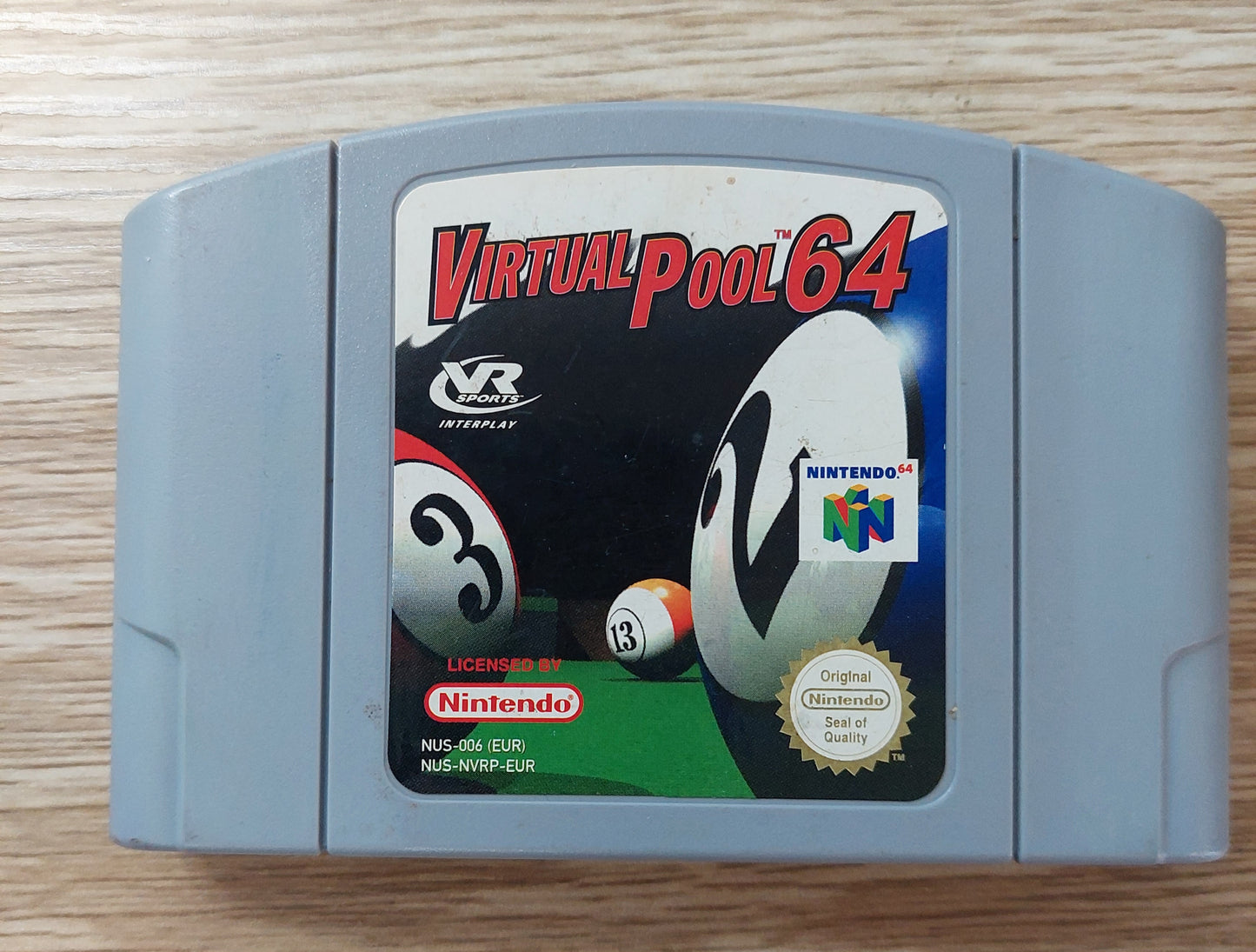 Nintendo N64 Cartridge - Virtual Pool 64 EUR PAL Tested