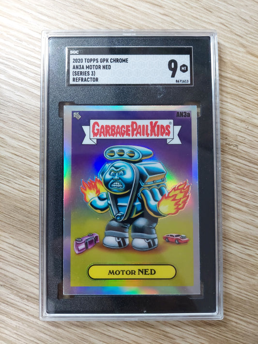 2020 Topps Garbage Pail Kids  Chrome AN3A Motor Ned Refractor SGC 9