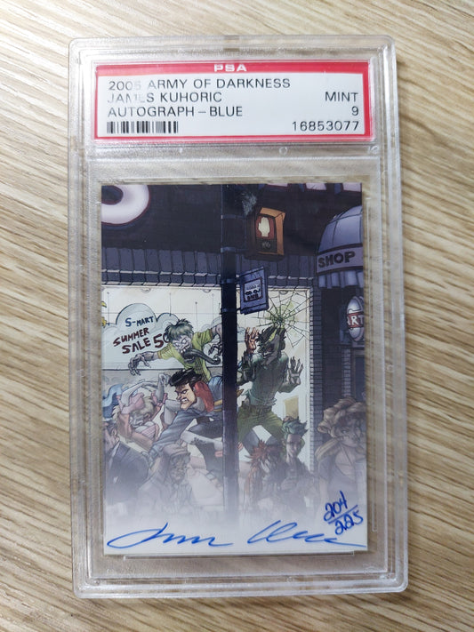 2005 Army of Darkness James Kuhoric Auto Blue PSA 9