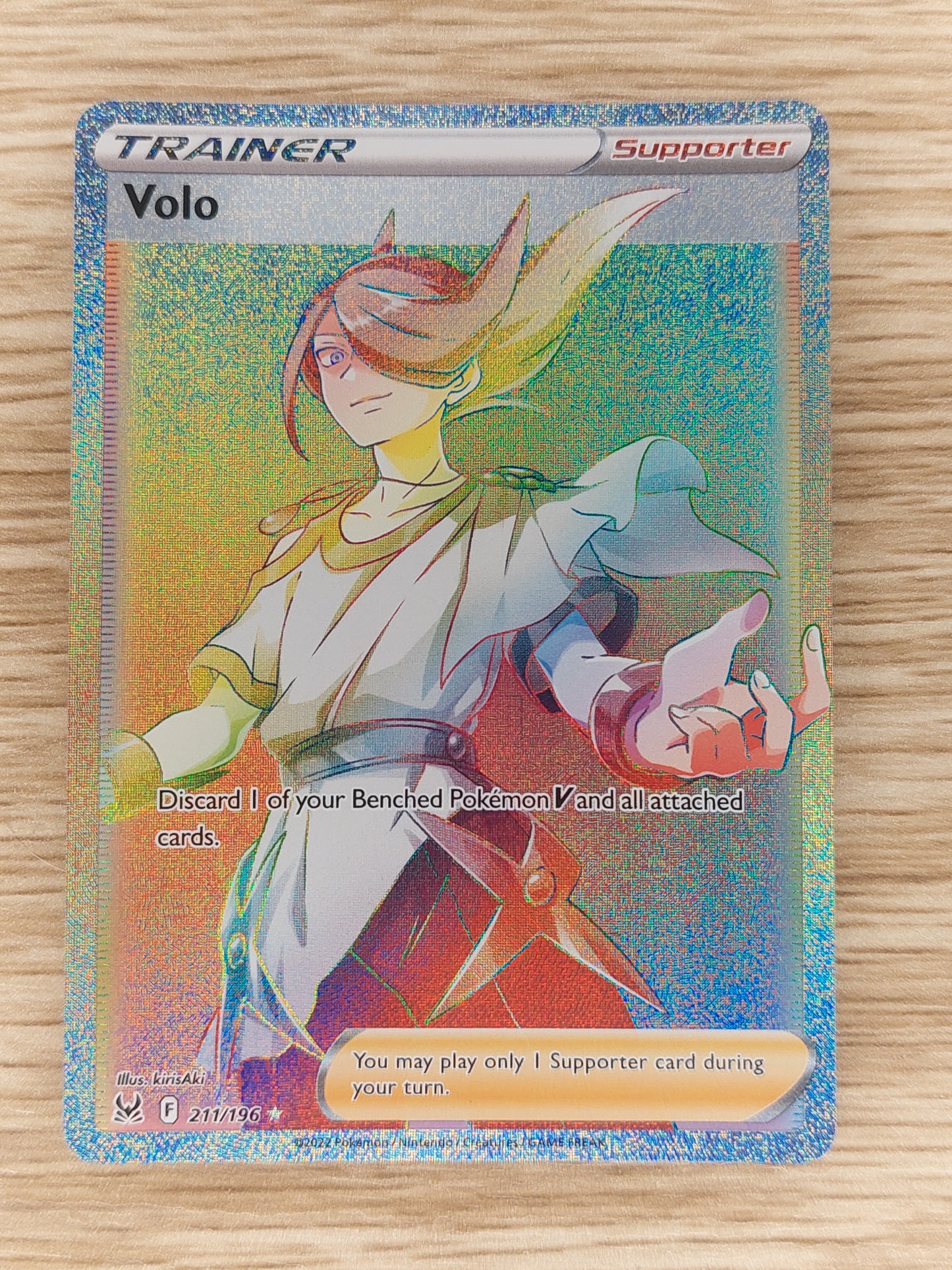 Pokémon TCG Volo Sword & Shield - Lost Origin 211/196 Rainbow Secret Rare