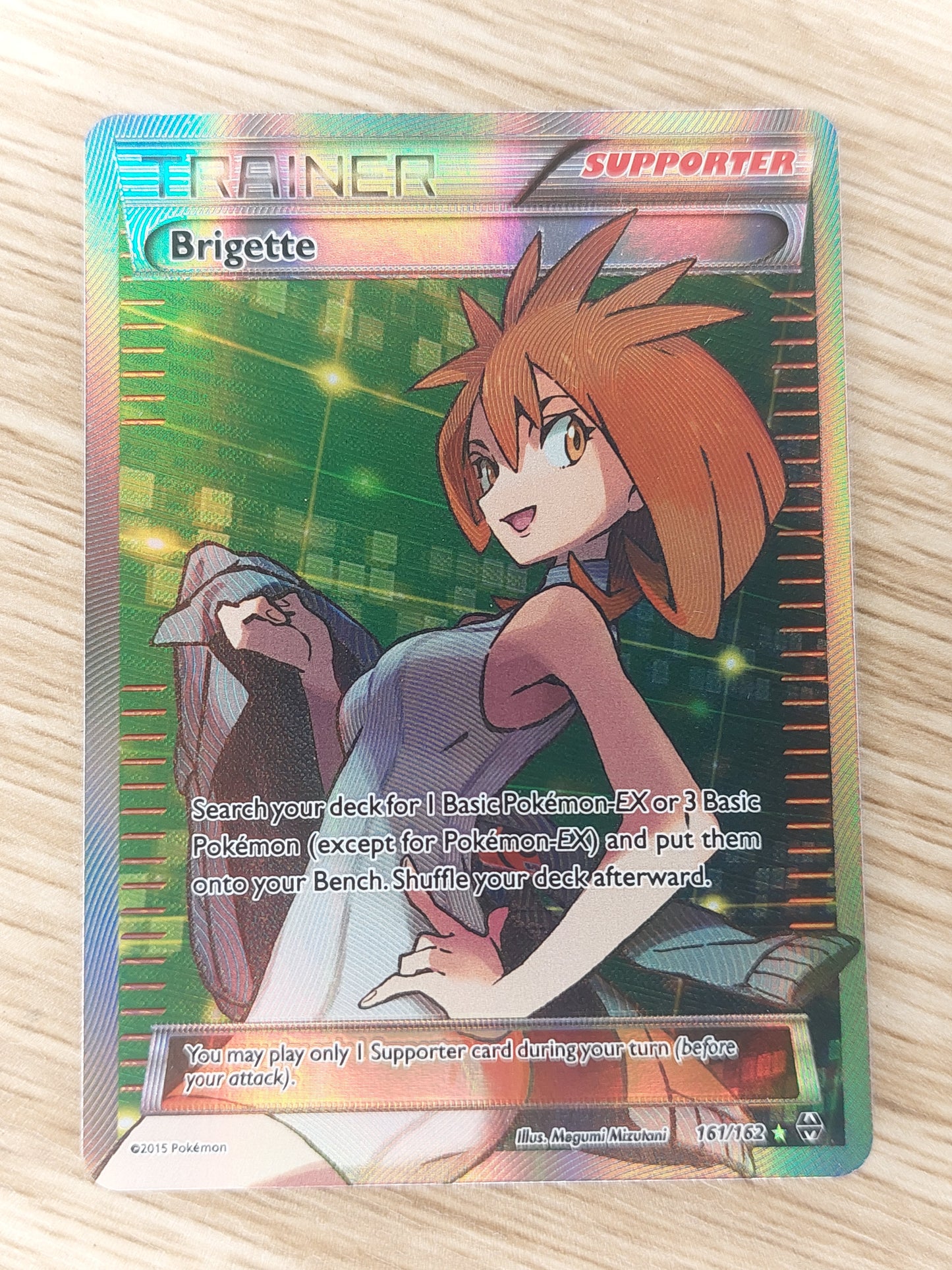 Pokémon TCG Brigette Breakthrough 161/162 Holo Full Art Ultra Rare