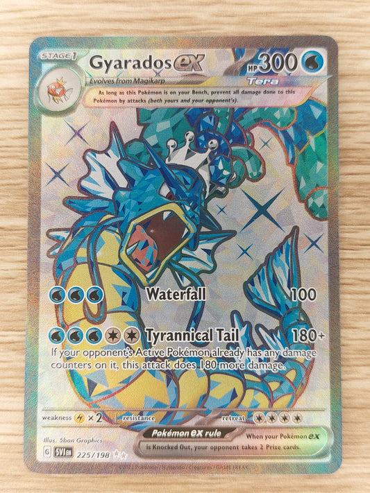 Pokémon TCG Gyarados ex Foil Ultra Rare full art Scarlet and Violet #225/198