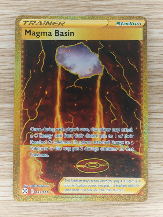 Magma Basin 185/172 - Ultra Rare - Brilliant Stars - NM/M - Pokemon Card