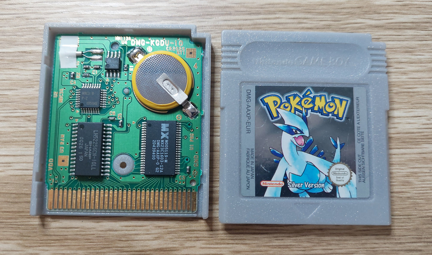 1999 Nintendo Gameboy Pokemon Silver Version EUR Cart NEW Save Battery