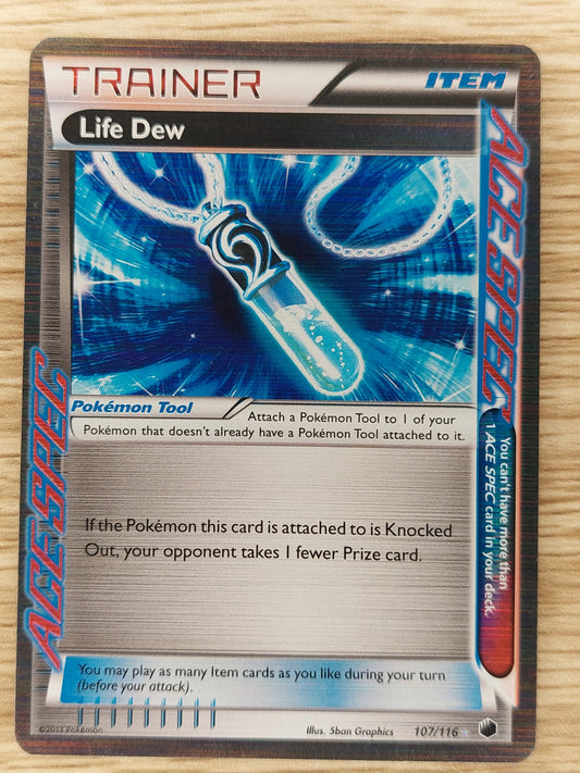 Life Dew 107/116 Pokemon 2013 Plasma Freeze Ace Spec Holo Rare LP