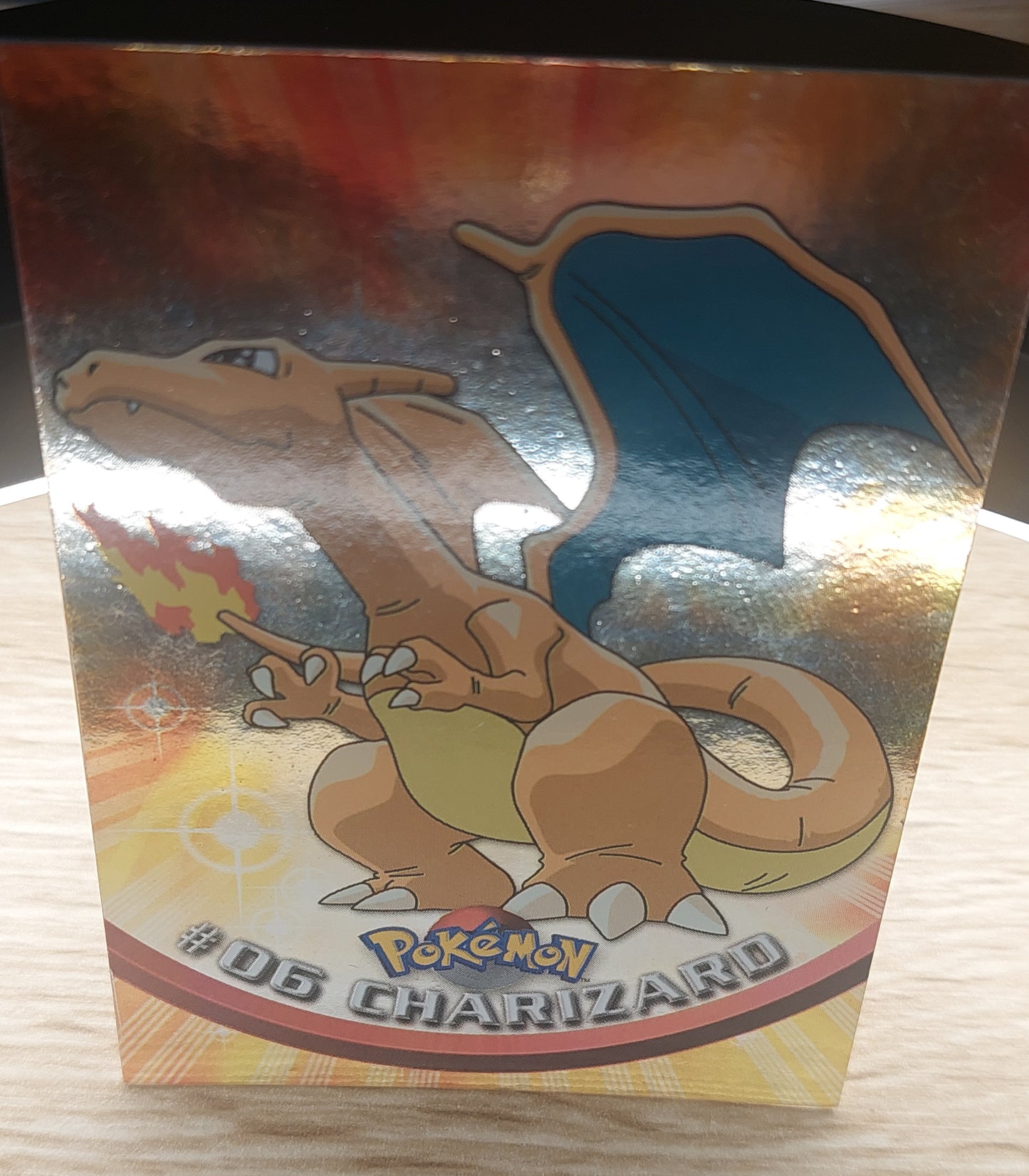 Charizard #06 Topps Pokemon Holo Foil Rare TV Animation Series Card