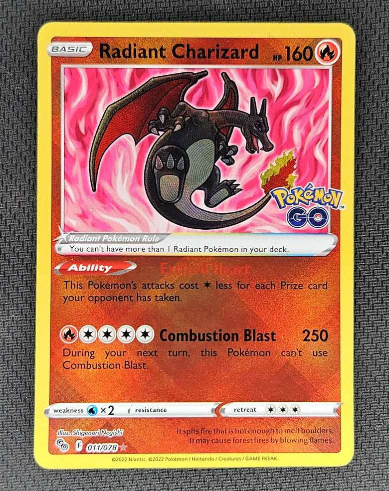 2022 Pokemon GO 011/078 Radiant Charizard