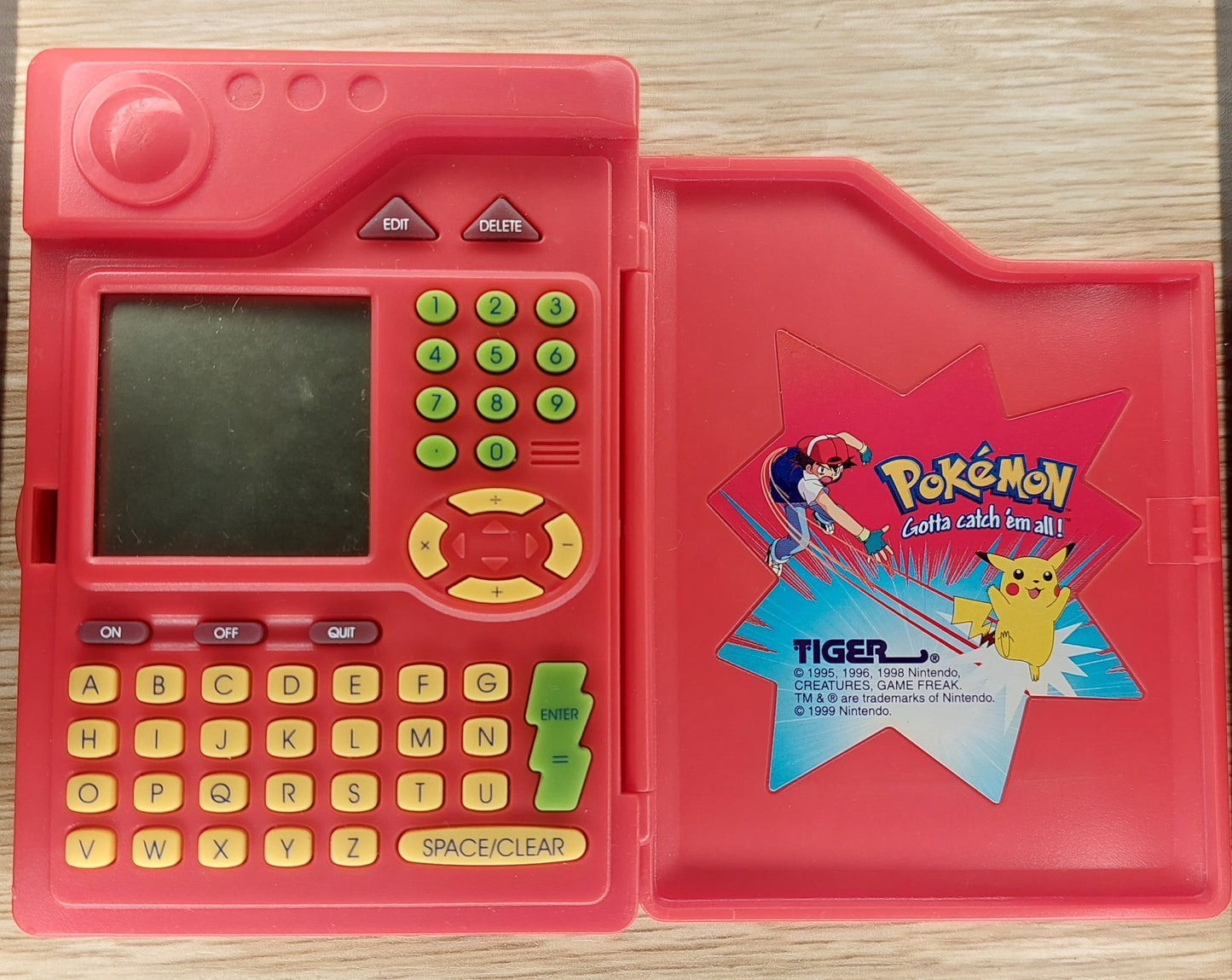 1999 Pokemon Electronic Pokedex Vintage - Tiger Electronics - Testing & Working