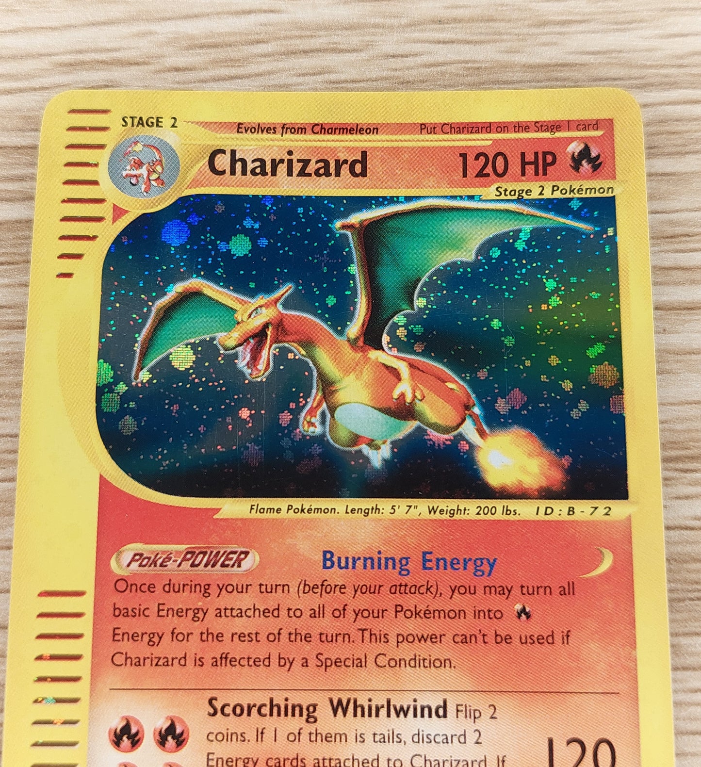 2002 Pokemon  Expedition  6/165 WOTC Charizard Holo Pokemon Card MT NR MT