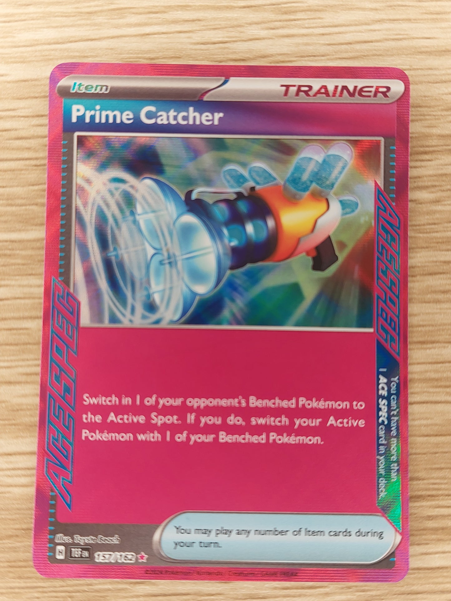 Pokemon TCG - Prime Catcher - Temporal Forces 157/162 - Ace Spec Rare NM-Mint