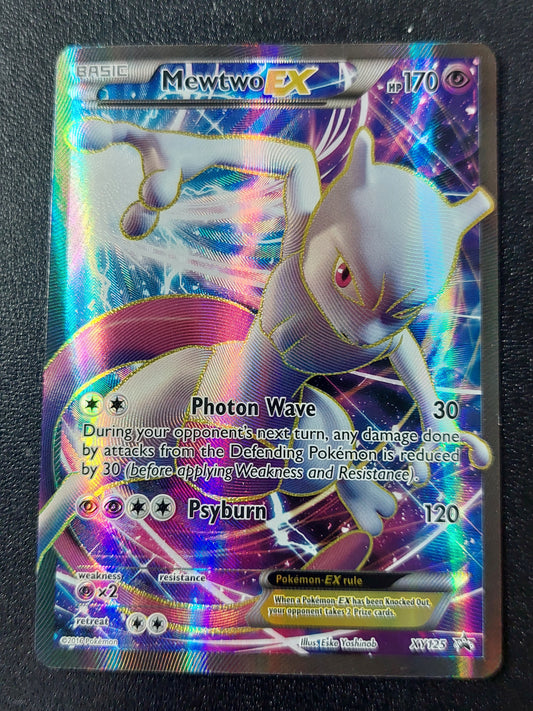 Pokemon Mewtwo EX Full Art XY125 Black Star Promo Card