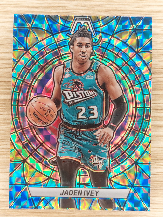 2022-23 Mosaic Stained Glass #7 Jaden Ivey - Detroit Pistons SSP