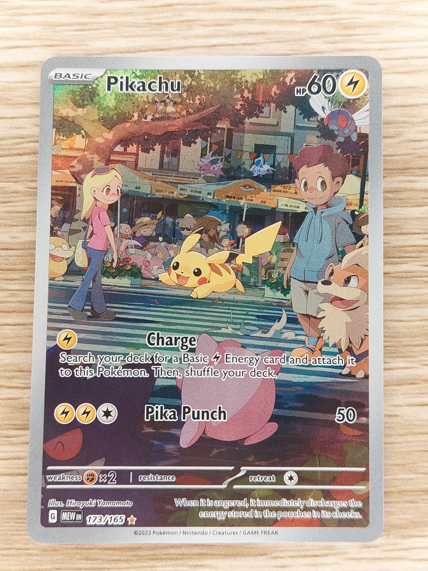 Pokémon TCG Pikachu Scarlet & Violet-151 173/165 Holo Illustration Rare