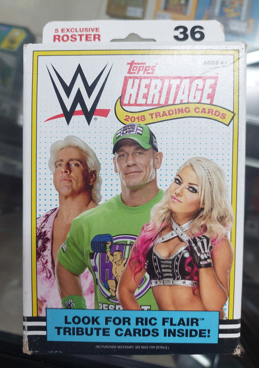 2018 Topps WWE Heritage 36 card Hanger Box
