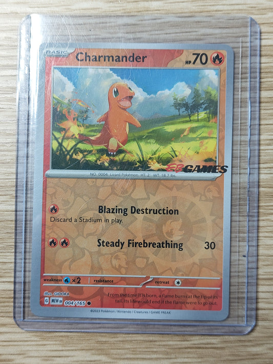 Charmander 004/165 Pokemon 151 EB GAMES Stamp Promo