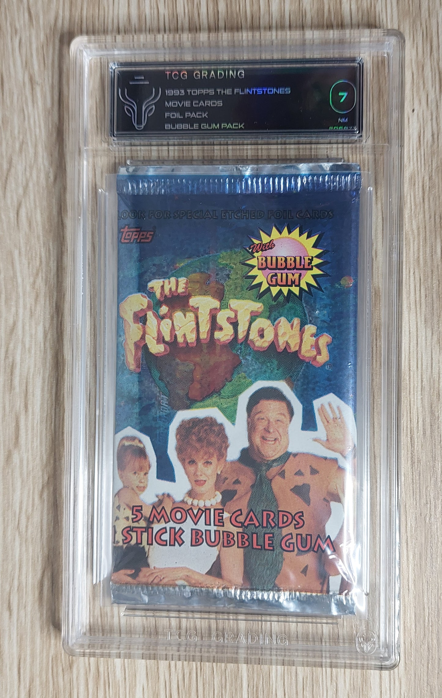 1993 Topps The Flintstones Sealed Foil Trading Card Pack TCG 7 GRADED