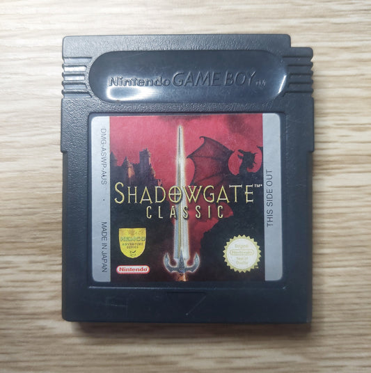 Nintendo Gameboy Shadowgate Classic AUS PAL NEW Save Battery Tested