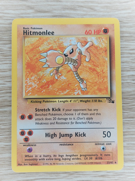 WOTC Pokemon Jungle 22/62 Hitmonlee Non Holo Nr Mt