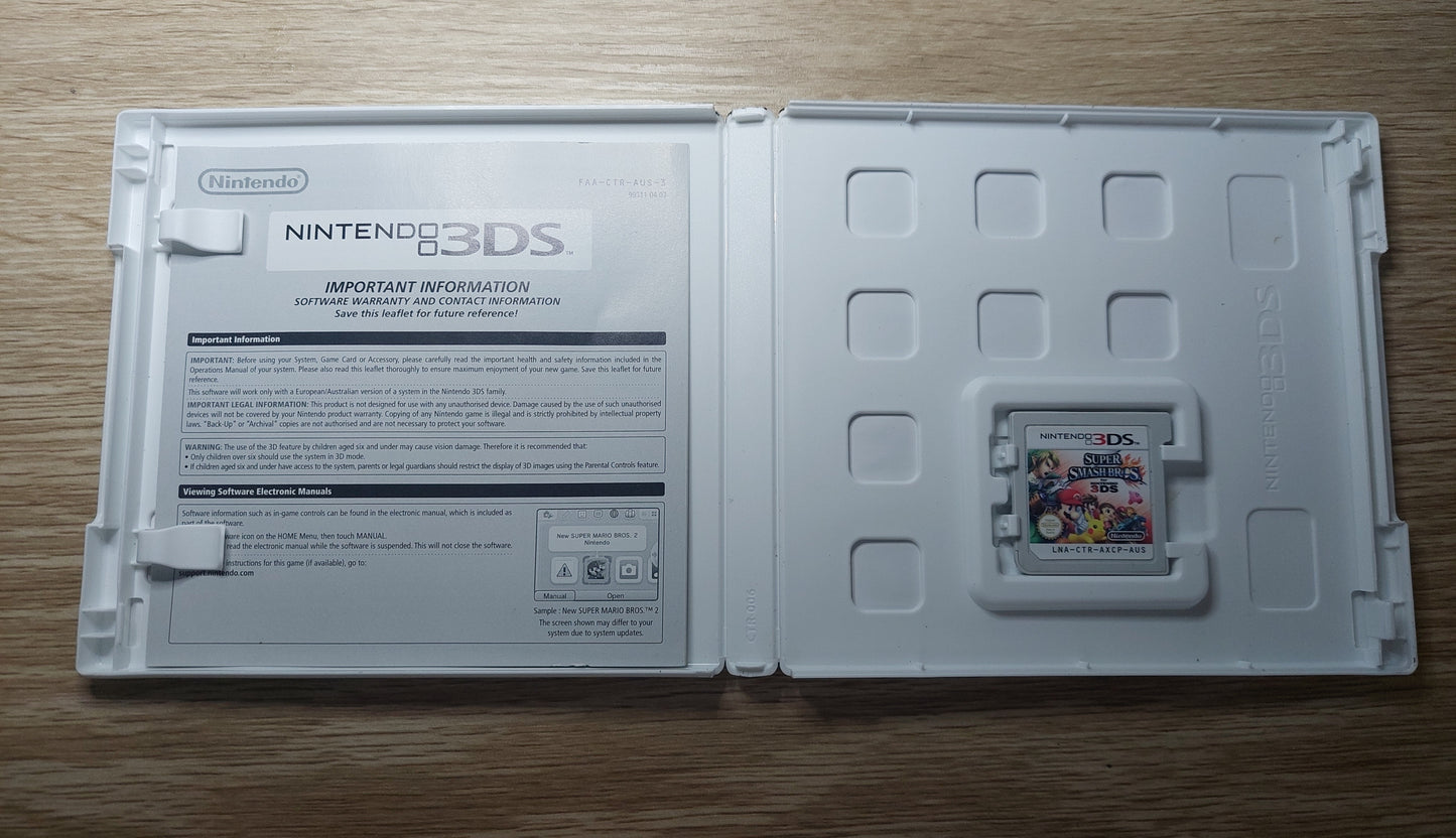 2014 Nintendo 3DS Super Smash Bros.In Box Tested