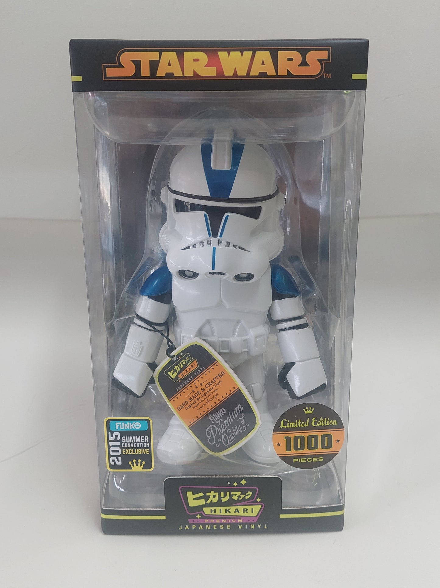 2015 SDCC Funko Hikari Star Wars Clone Stormtrooper Vinyl Figure LE 1/1000 New in Sealed Box