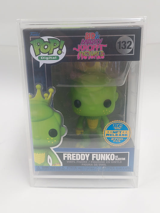 Funko POP! Digital #132 Freddy Funko as Sleestak - Sid & Marty Krofft Royalty in Custom Case