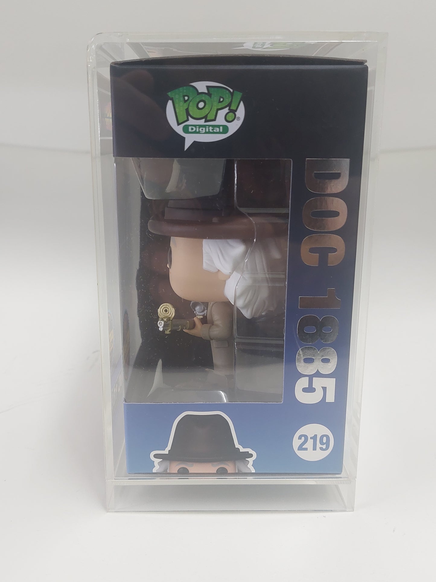 Funko Pop Digital Back to the future Doc 1885(NFT Release 1900 pc)in Custom Case