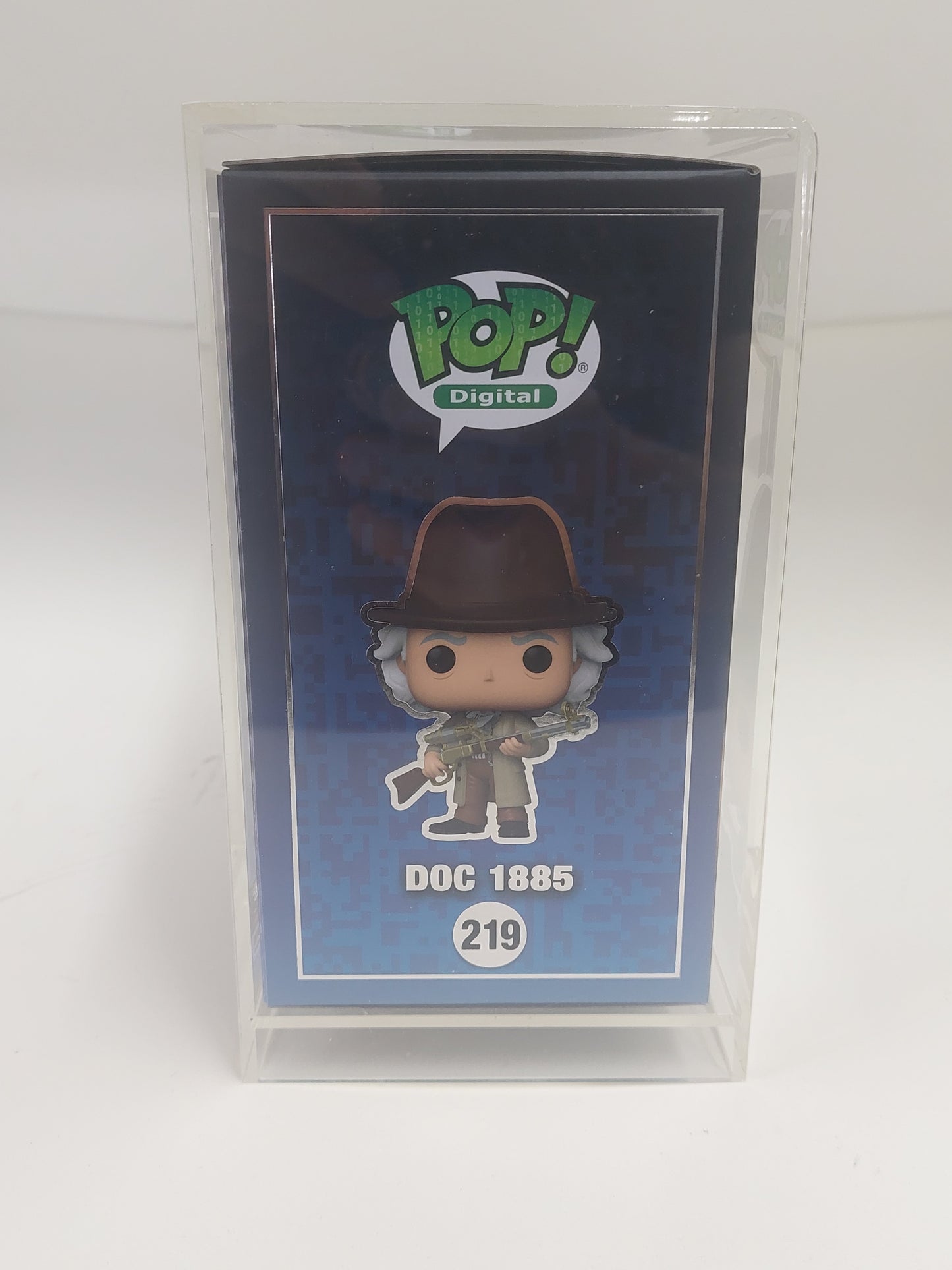 Funko Pop Digital Back to the future Doc 1885(NFT Release 1900 pc)in Custom Case