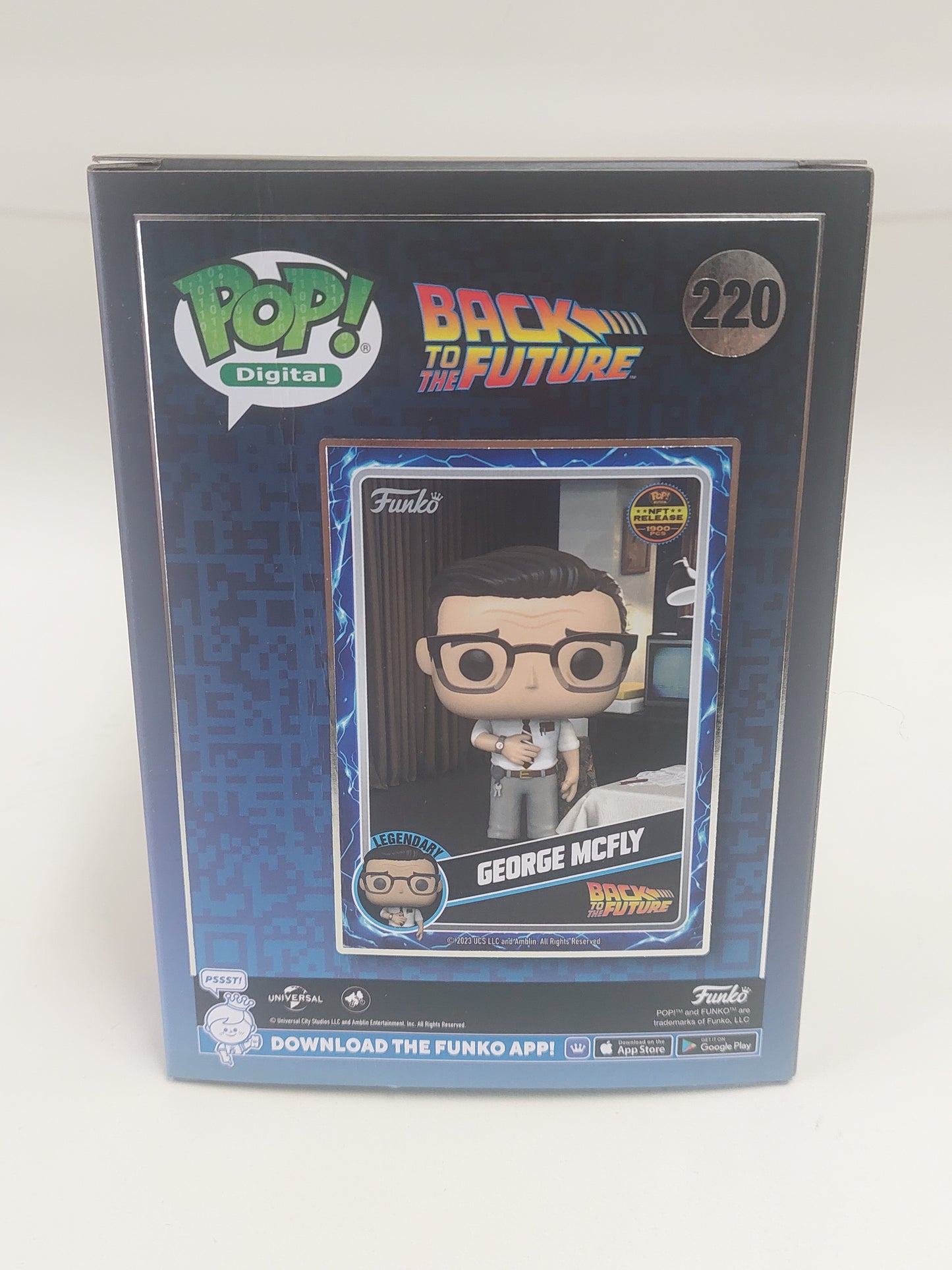 George Mcfly Back to the Future Digital Funko Pop! 220 LE 1900 Pieces