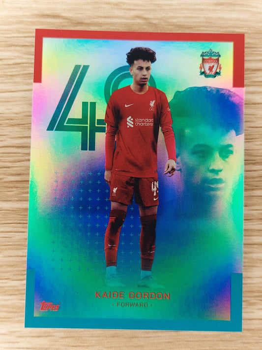 2023 Topps Liverpool Team Set Kaide Gordon Insert 007/175