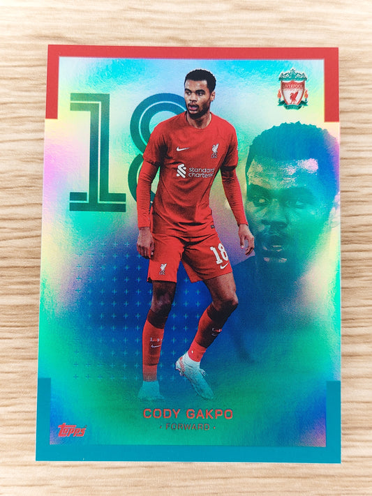 2023 Topps Liverpool Team Set Cody Gakpo Insert 048/175