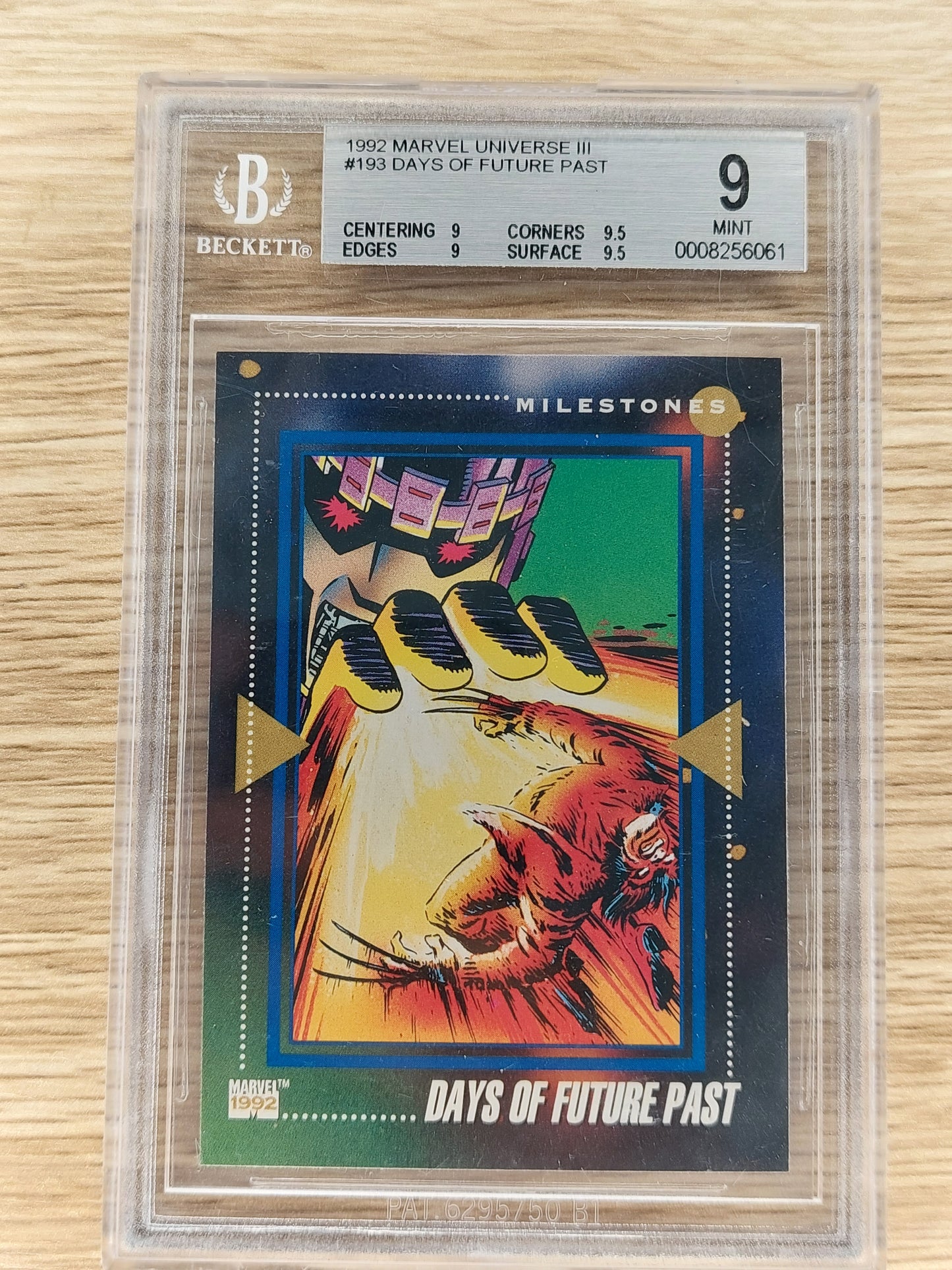 1992 Marvel Universe lll #193 Days of future past BGS 9