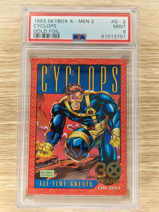 1993 Skybox X-MEN 2 Cyclops Gold Foil #G-2 PSA 9