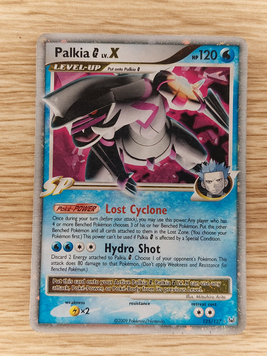 2009 Pokemon Platinum 125/127 Palkia Lv.V Ultra Rare Holo LP