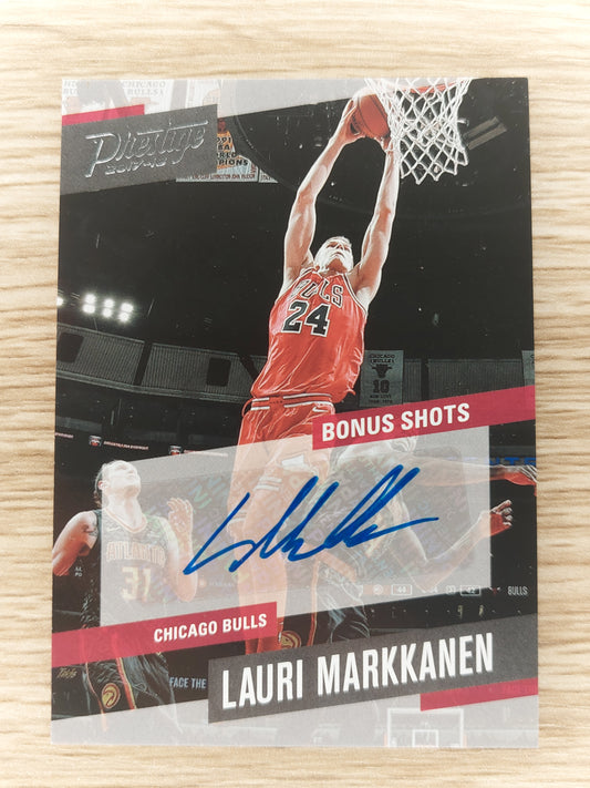 2017-18 Panini Prestige Bonus Shots Auto Lauri Markkanen #22