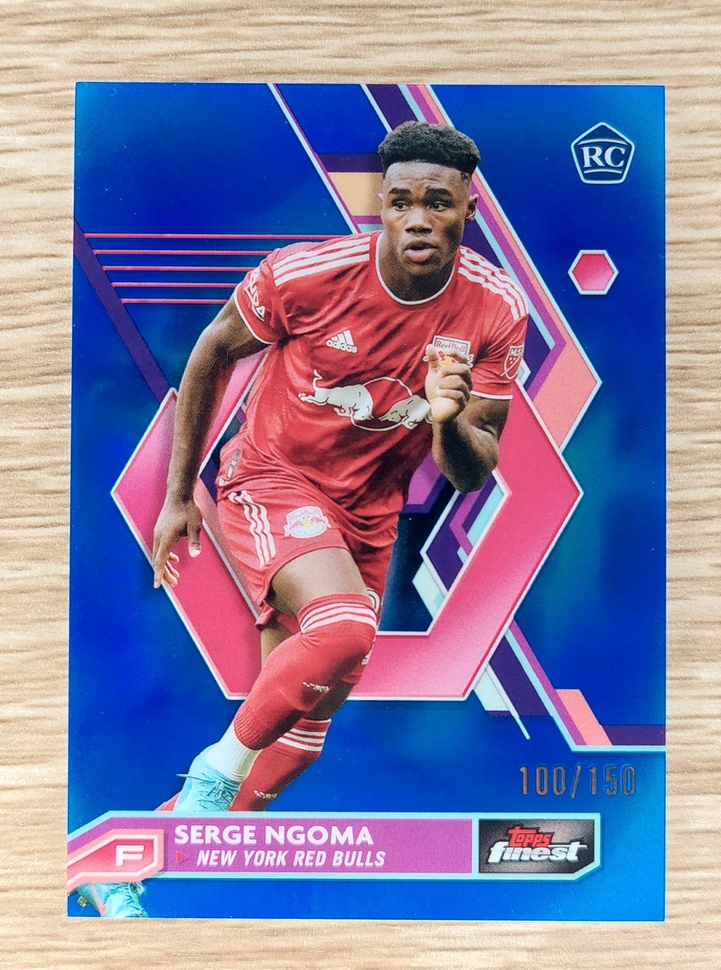 2023 Topps Finest MLS Serge Ngoma RC Blue 100/150