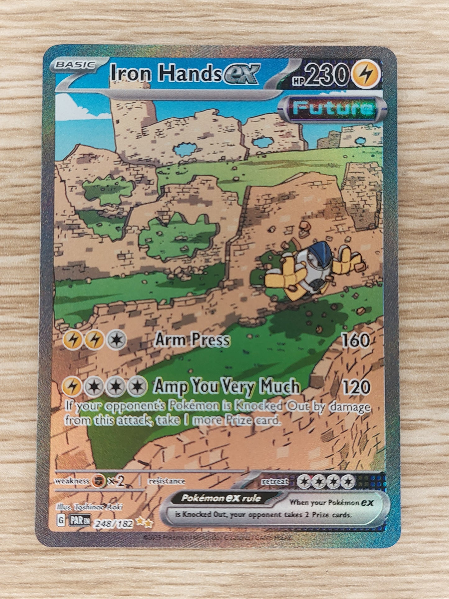 2023 Pokemon Paradox Rift 248/182 Iron Hands EX Special Illustration Rare